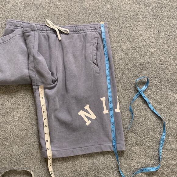 Nike Shorts Mens M Medium Steel Grey Cotton Sportswear French Terry Color Wash - Picture 5 of 12